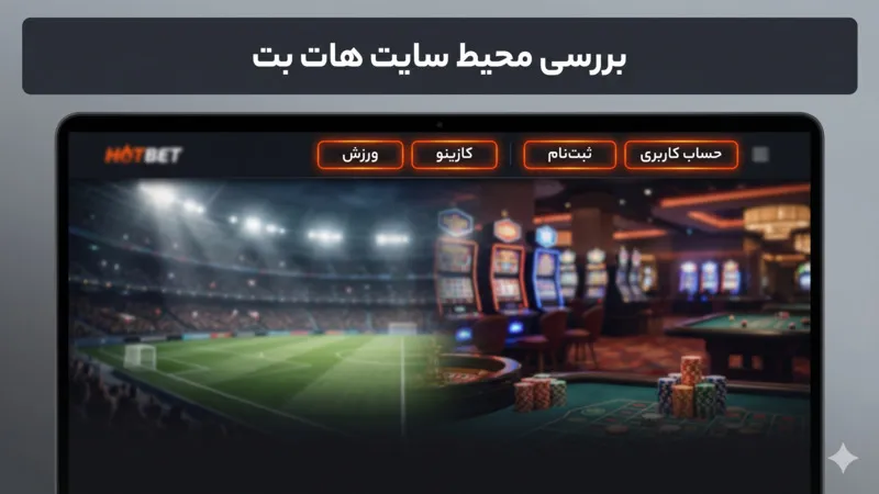 بررسی محیط سایت هات بت